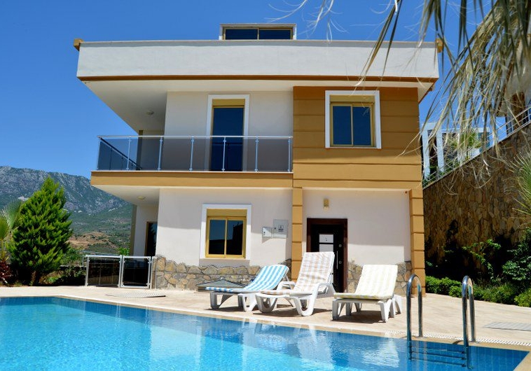 4+2 Luxury Seaview Villa in Kargicak, Alanya