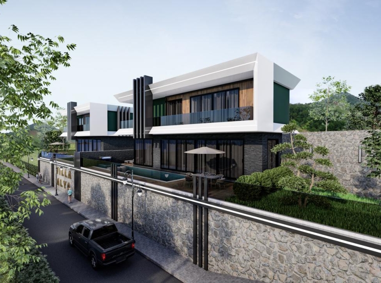 4+1 Luxury Seaview Villa in Oba, Alanya
