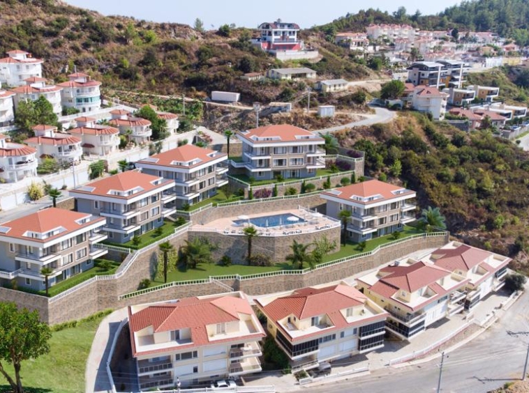 2+1 Seaview Apartment in Kargicak, Alanya